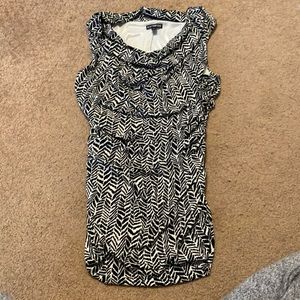 Black and white Express blouse